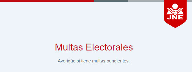 CONSULTA DE MULTAS ELECTORALES JNE